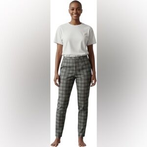 NWOT Michel Studio Grey Plaid Pants